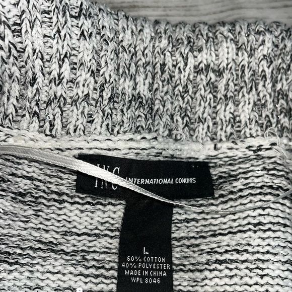 INC International Concepts Metallic Cardigan Size Large - Picture 2 of 2